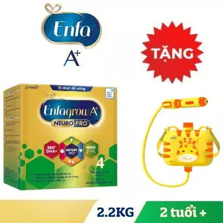 [Tặng 01 Đồ chơi nước] Sữa Bột Enfagrow A+ Neuropro 4 - FL HMO Vị Nhạt Dễ Uống -2.2kg