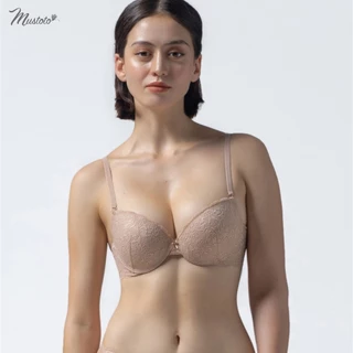 Áo Lót Nữ Mustoto Ren Mút Vừa 2.5cm Có Gọng Nâng Ngực Bra Tuberose (MA02)