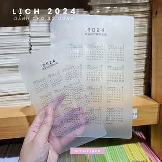 LỊCH CHO PLANNER A5/A6 2024