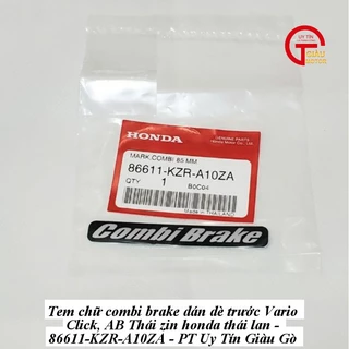 Tem chữ Combi Brake dán dè AB 110 Thái hàng chính hãng honda Thái Lan