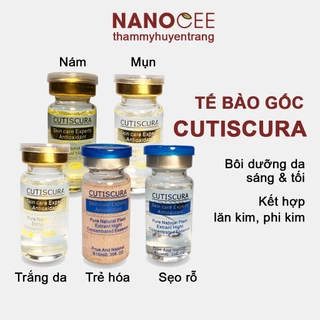 SERUM Tế Bào Gốc CUTISCURA Căng Bóng, Giảm Mụn, Trắng Da, Trẻ Hóa, Giảm Sẹo Rỗ, Mờ Nám Tàn Nhang