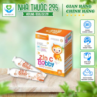 Kẽm cho bé 💥 CHÍNH HÃNG 💥 ZIN C BOBBY KID, giúp cải thiện biếng ăn & tăng sức đề kháng cho trẻ (hộp 20 gói)