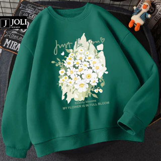 Áo Sweater Cúc Mini Nam Nữ By JOLI Unisex Chất Nỉ Lót Bông Form Rộng