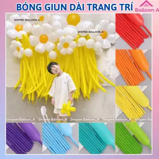 Bóng giun dài các màu trang trí - tạo kiểu trang trí sinh nhật