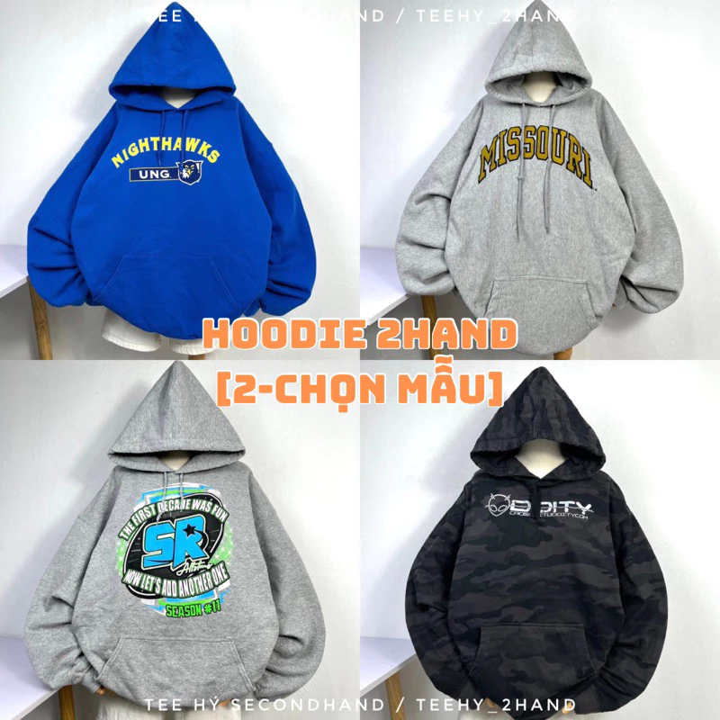 [2-CHỌN MẪU] Áo Hoodie/Hoodiezip 2hand Mỹ-Secondhand Bigsize