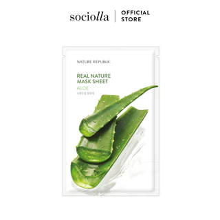 [Hàng tặng không bán] Nature Republic Mặt Nạ Giấy Real Nature Aloe Mask Sheet 23Ml (IP04)