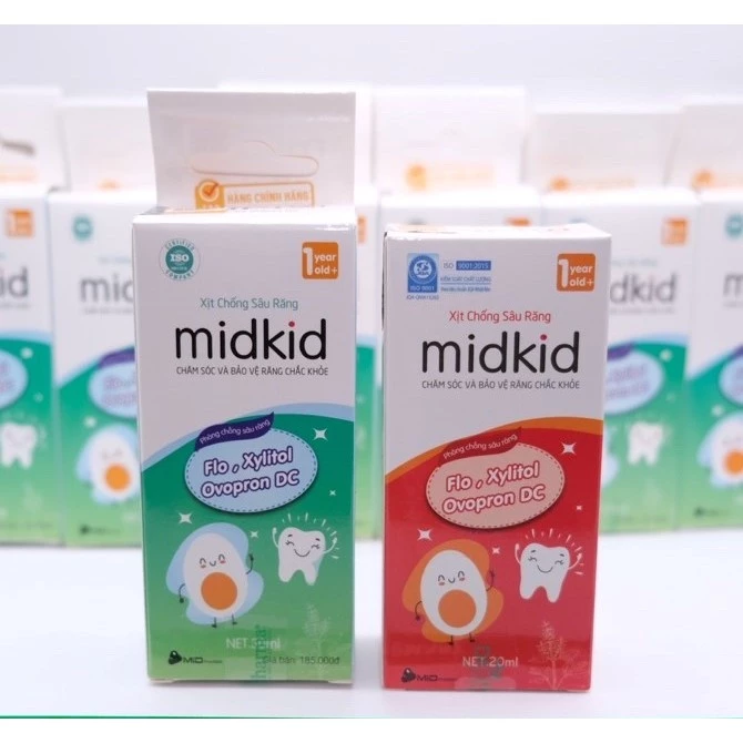 Xịt chống sâu răng Midkid giúp bé hết hôi miệng, hết ố vàng, hà mủn