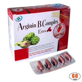 (60 viên) Giải độc gan Arginin B-Complex Extra - bảo vệ tế bào gan