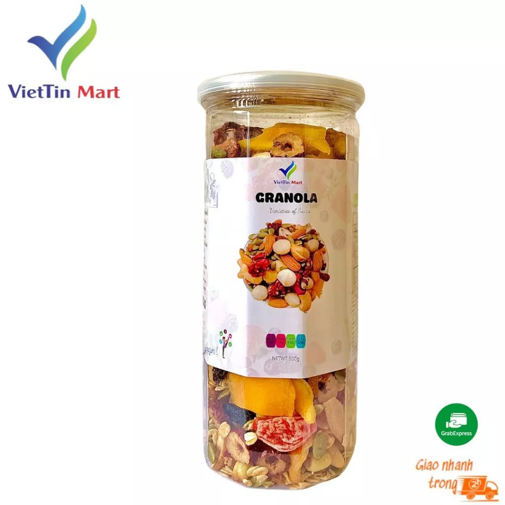 Granola Hạt Dinh Dưỡng Vị Trái Cây Viettinmart 500g