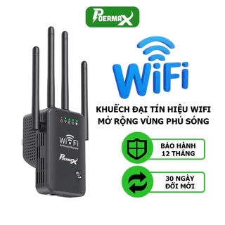 Kích sóng wifi Tennda 4 râu, tăng sóng yếu thành sóng khỏe, cải thiện tốc độ mạng wifi lên đến 300Mbs