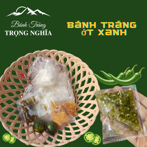 Bánh tráng ớt Xanh Trọng Nghĩa