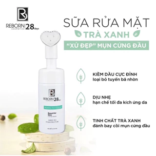 { Chính Hãng } Sữa rửa mặt Trà xanh - cleansing milk REBORN 120ml