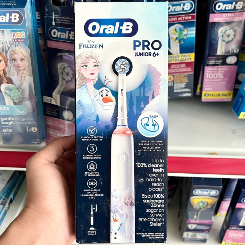 Bàn chải điện cho bé 6-12 tuổi Oral-B Junior hàng nội địa Pháp