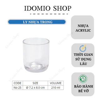 Ly Nhựa Uống Trà Đá Nhựa Acryclic- No25