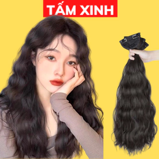 Tóc giả nữ đẹp kẹp 3 dải xù mỳ làm dầy, dài tóc trẻ trung, sang chảnh - 3DXM50