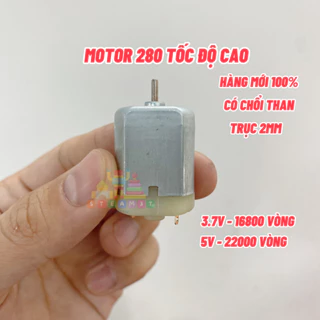 Motor mini 280 3.7V Tốc Độ Cao 16800 vòng/phút cho xe RC ô tô có chổi than mô men xoắn cao - LK0630