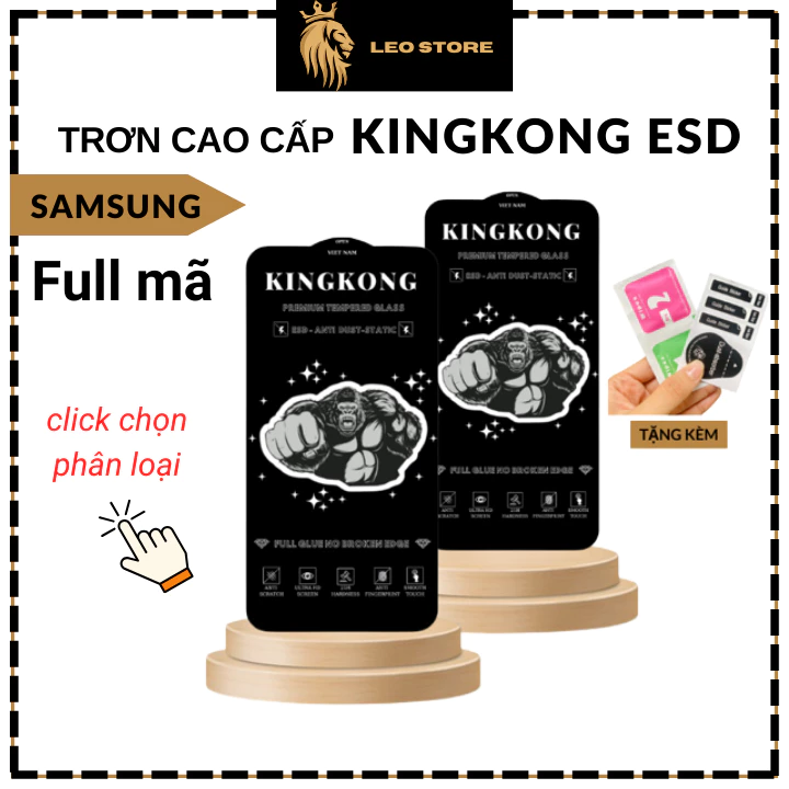 Kính cường lực Kingkong Samsung A12 A13 A14 A15 A22 A23 A24 A25 A30s A31 A32 A33 A34 A51 A53 A52s A54 A71 A73 A72 (M)