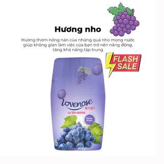 Lọ tỏa hương Lovenose dung tích 250 ml, lọ nước hoa thơm phòng khử mùi hương nho đào dứa