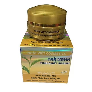 Kem Nám, Đồi mồi, Ngừa nhăn, Làm trắng da Trà xanh và Serum NHẬT VIỆT COSMETICS (13g)