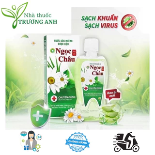 NƯỚC SÚC MIỆNG DƯỢC LIỆU NGỌC CHÂU 350ml. NGĂN NGỪA CÁC VẤN ĐỀ NHIỆT MIỆNG