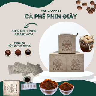 Cà phê phin giấy Gu Người Việt PM Coffee - Hộp 10 gói x 17g