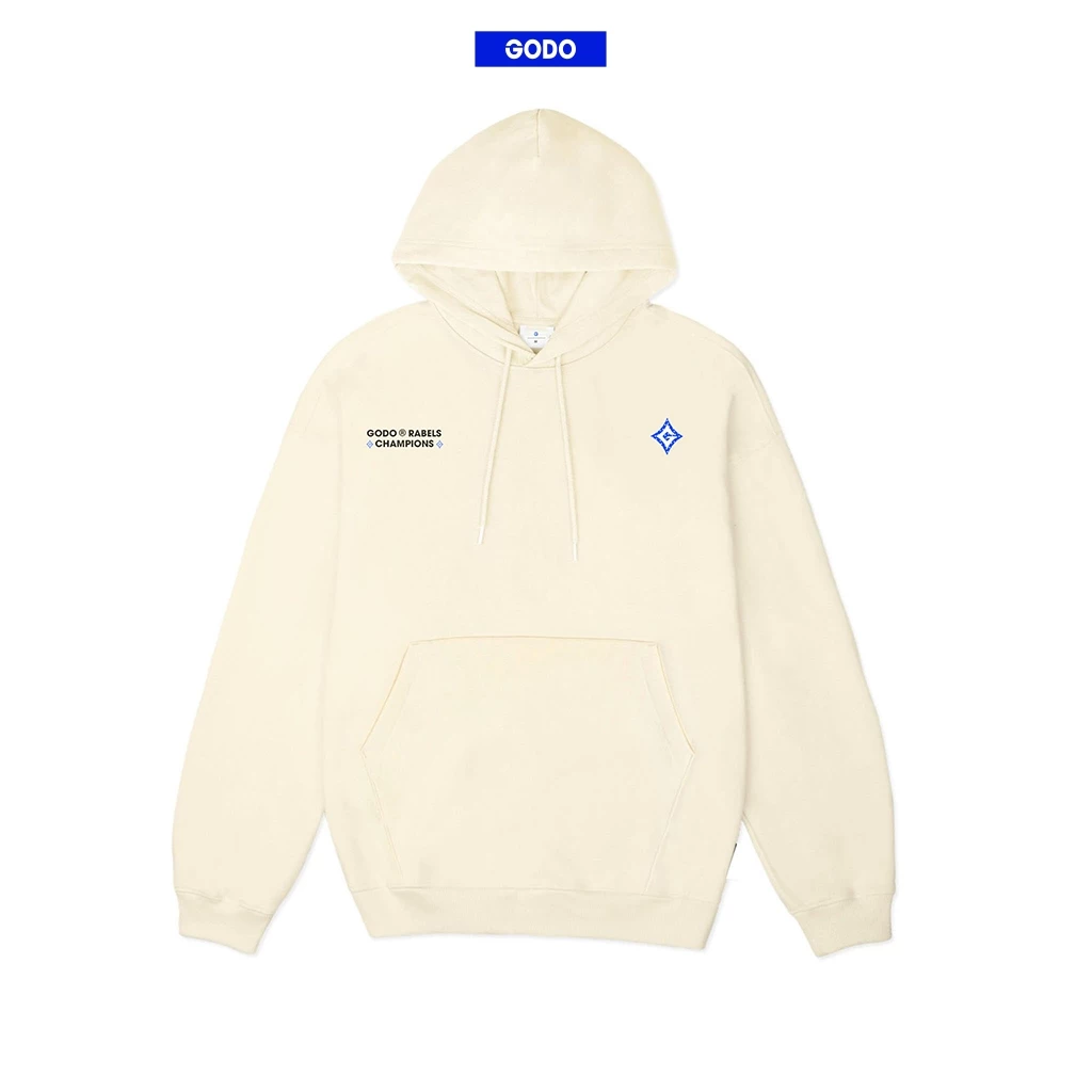 Áo Hoodie Localbrand GODO Rebels to Champions - Cream