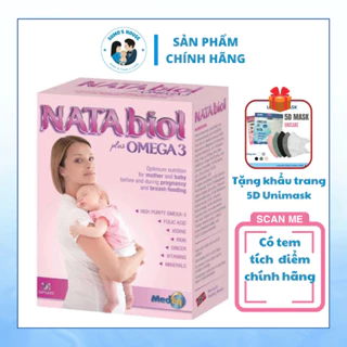 NATABIOL PLUS OMEGA 3 - VITAMIN CHO BÀ BẦU