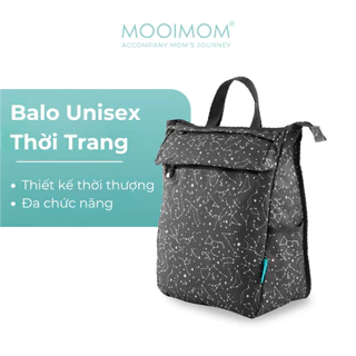 [CHÍNH HÃNG] Balo Bỉm Sữa MOOIMOM Dạng Unisex Cho Mẹ Và Bé Đa Năng Sức Chứa Lớn Tiện Lợi, Chống Thấm Nước DPB2108_01_XZ