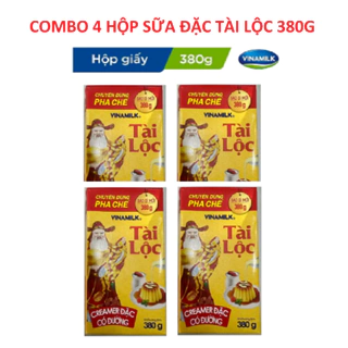 COMBO 4 HỘP GIẤY - SỮA ĐẶC VINAMILK TÀI LỘC 380G