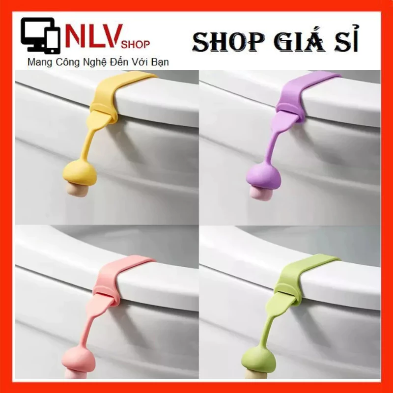 Dây sillicon lật nhắc nắp bệt bồn cầu ngộ nghĩnh an toàn vệ sinh cho gia đình