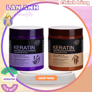 Kem ủ tóc KERATIN COLLAGEN 1000ML LAVENDER - Ủ hấp tóc khoáng chât KERATIN