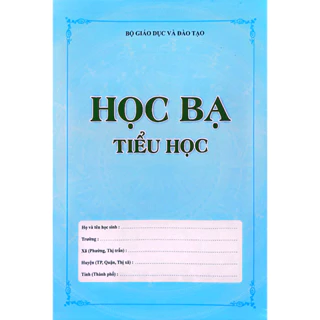 Sách - Học bạ tiểu học thông tư 22&30