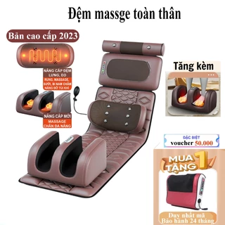 Đệm massage toàn thân, Máy massage thảo mộc, Chữa đau mỏi vai gáy hiệu quả, Đệm mát xa toàn thân 5 trong 1