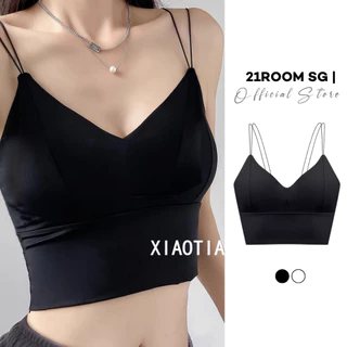 A112 [CÓ MÚT[ Áo Bra Hai Dây Sợi Bún Có Đệm Ngực Mix Đồ Cực Xinh 21ROOM