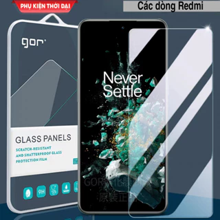 Cường lực Gor Redmi Note 9s / 9 Pro / Note 12 / 12 4G / 12T Pro 5G / 13 Pro 5G / Redmi 10X 5G trong suốt trơn mượt