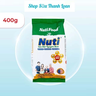 [HSD T5-2026] Sữa Bột Nguyên Kem Nutifood Túi 400g.