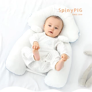 Gối chữ U cho bé sơ sinh 0-2 tuổi chống giật mình có định hình chống bẹp đầu cotton lỗ thoáng khí Hàng cao cấp