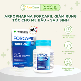 Viên uống giảm rụng nuôi dưỡng tóc Arkopharma Forcapil Fortifiant dùng cho mẹ bầu và sau sinh