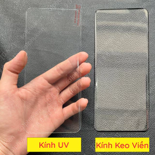 Kính cường lực OnePlus Ace 2/ Ace 3/ 12R (1+ 12R) loại keo viền và loại kính UV trong suốt bo cong chuẩn đẹp