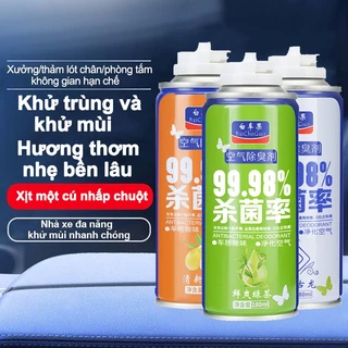 Chai xịt khử mùi và khử trùng ô tô làm sạch không khí vệ sinh điều hòa máy lạnh xe hơi