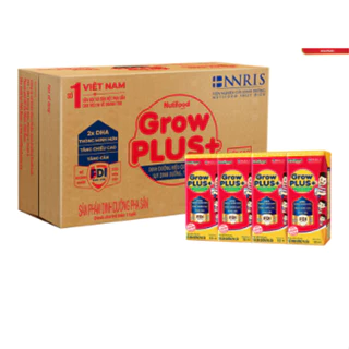 THÙNG 48 HỘP SỮA BỘT PHA SẴN NUTI GROW PLUS ĐỎ CÓ ĐƯỜNG, ÍT ĐƯỜNG 180ML ( HSD  24 1/2025)