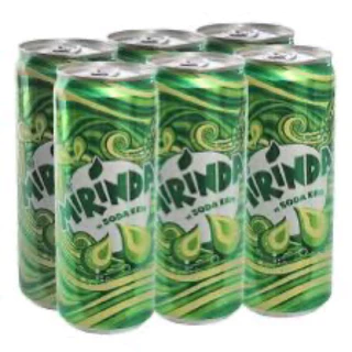 Lốc 6 lon nước ngọt có gas Mirinda soda kem 320ml