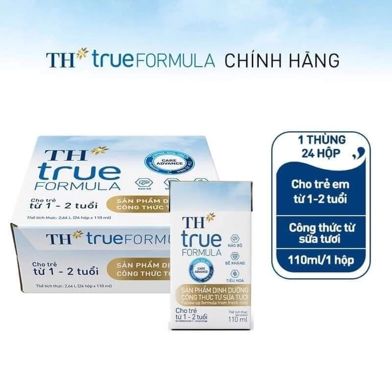 Thùng Sữa công thức pha sẵn TH True Milk 110ml