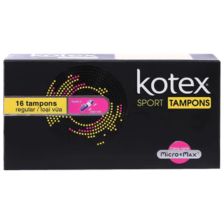 Chính hãng- Băng Vệ Sinh Kotex Tampons Regular Hộp 16 Miếng