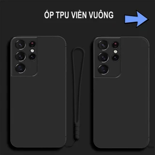 Ốp Samsung s21 ultra / s30u / ss s21 plus tpu dẻo bảo vệ camera viền vuông trơn