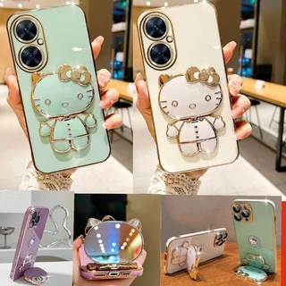 Ốp lưng Vivo Y11 Y12 Y15 Y20 Y21 Y02 Y16 giá đỡ helo kitty có gương