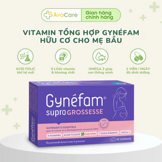 Vitamin tổng hợp chứa acid folic thế hệ mới Gynéfam cho mẹ bầu - Nội địa Pháp Hàng AIR