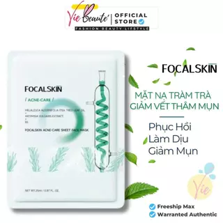 FOCALSKIN Mặt Nạ Tràm trà Úc B5 Ngải Cứu Bạc Hà Viatmin C Hỗ Trợ Giảm Mụn Cấp Ẩm Hiệu Quả 25ml