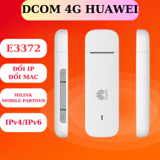Usb Dcom 4G Huawei E3372s TỐC ĐỘ TỐI ĐA 150Mbps - Dcom Chạy phần mềm RasModem , Simstore