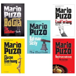 Sách - ( Bộ cũ) Bộ Sách Mario Puzo : Bố già, Cha con giáo hoàng, ông trùm cuối cùng, đất máu, luật im lặng (lẻ,tùy chọn)